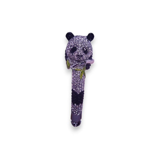 Butler & Wilson Silver Tone & Cubic Zirconia Nature Inspired Panda Bracelet
