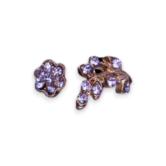 Gold Tone Cubic Zirconia Nature Inspired Ring
