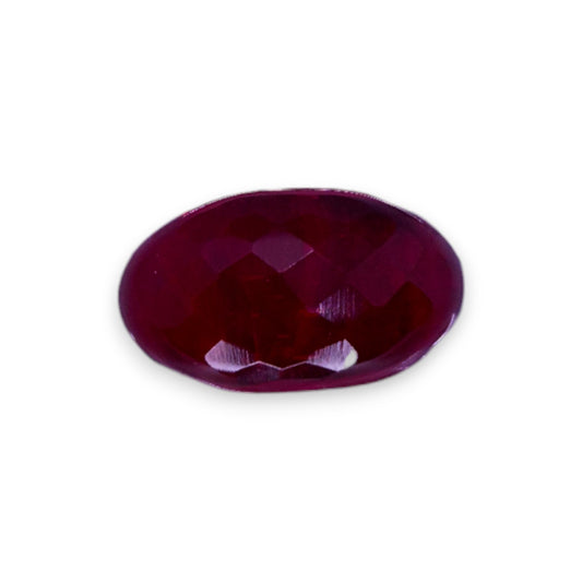 Glass "Cherry Drop" Statement Ring