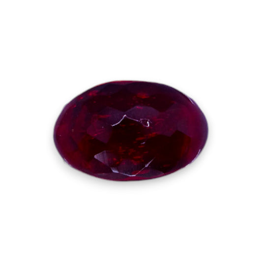 Glass "Cherry Drop" Statement Ring
