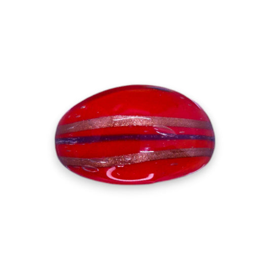 Glass "Chilli Caramel" Statement Ring