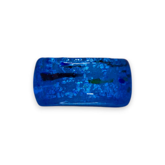 Glass " Blue Lagoon" Statement Ring