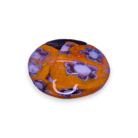 Glass "Orange Blossom" Statement Ring