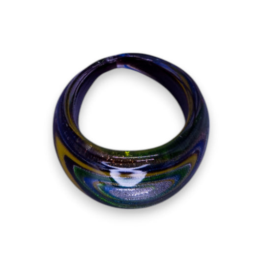 Glass "Cosmic Citrus" Statement Ring