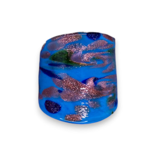 Glass "Sea Salt Caramel" Statement Ring