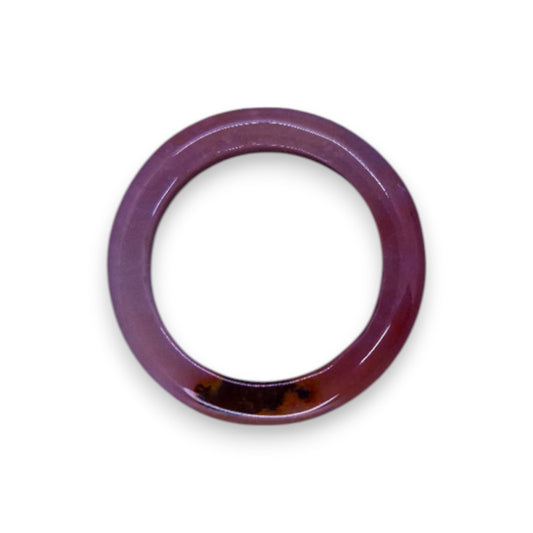 Glass "Cinnamon Swirl" Statement Ring