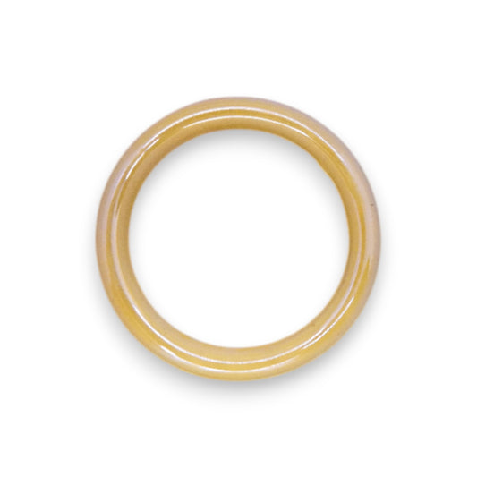 Glass "Lemon Drizzle" Statement Ring
