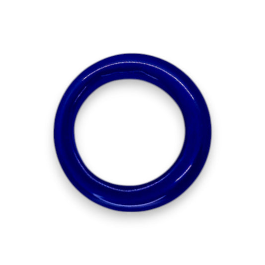 Glass "Blueberry Glaze" Statement Ring