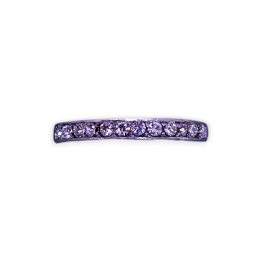 Silver Tone Clear Cubic Zirconia Classic Ring