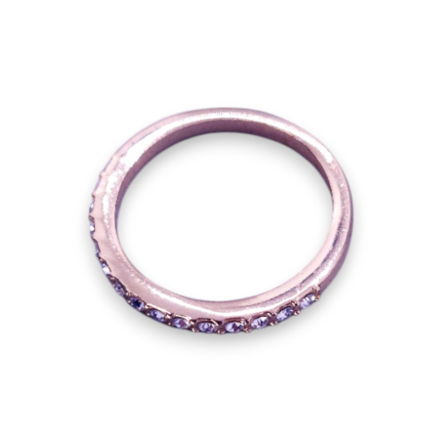 Gold Tone Cubic Zirconia Classic Ring