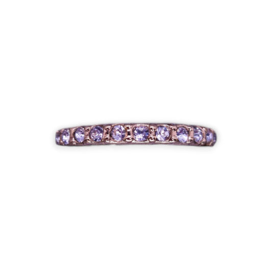 Gold Tone Cubic Zirconia Classic Ring