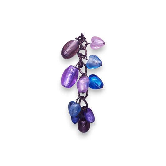Silver Tone Glass Beads Classic Bracelet