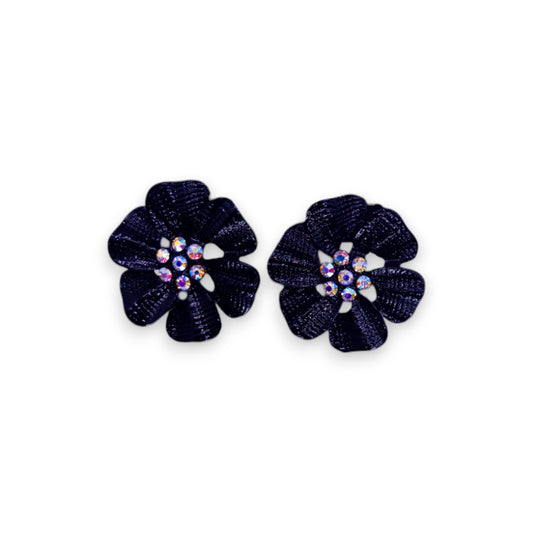 Metal Nature Inspired Flower Earrings