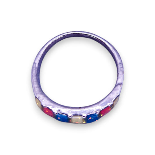 Sterling Silver Enamelled Classic Ring