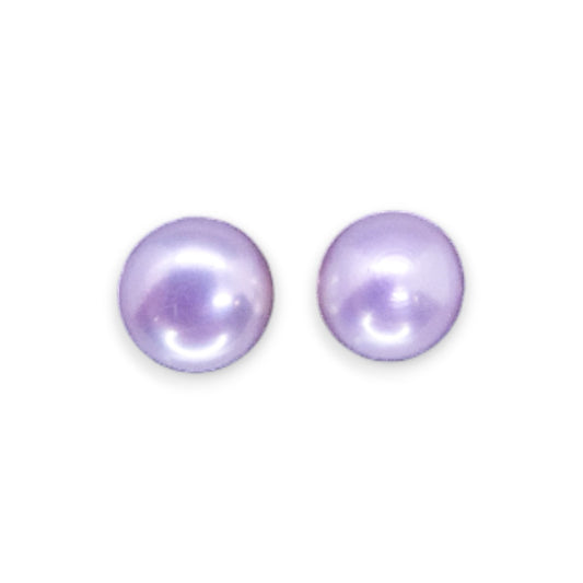 Gold Tone Faux Pearl Classic Earrings