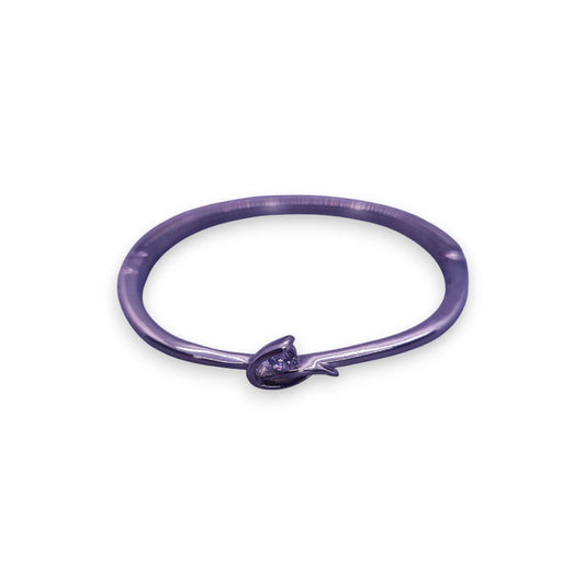 Silver Tone Cubic Zirconia Classic Bracelet