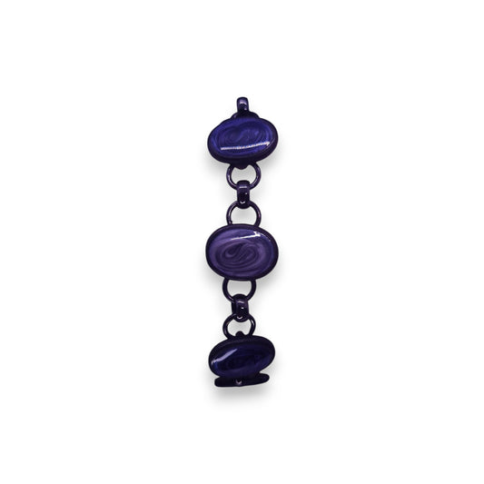 Metal Blue Paste Statement Bracelet