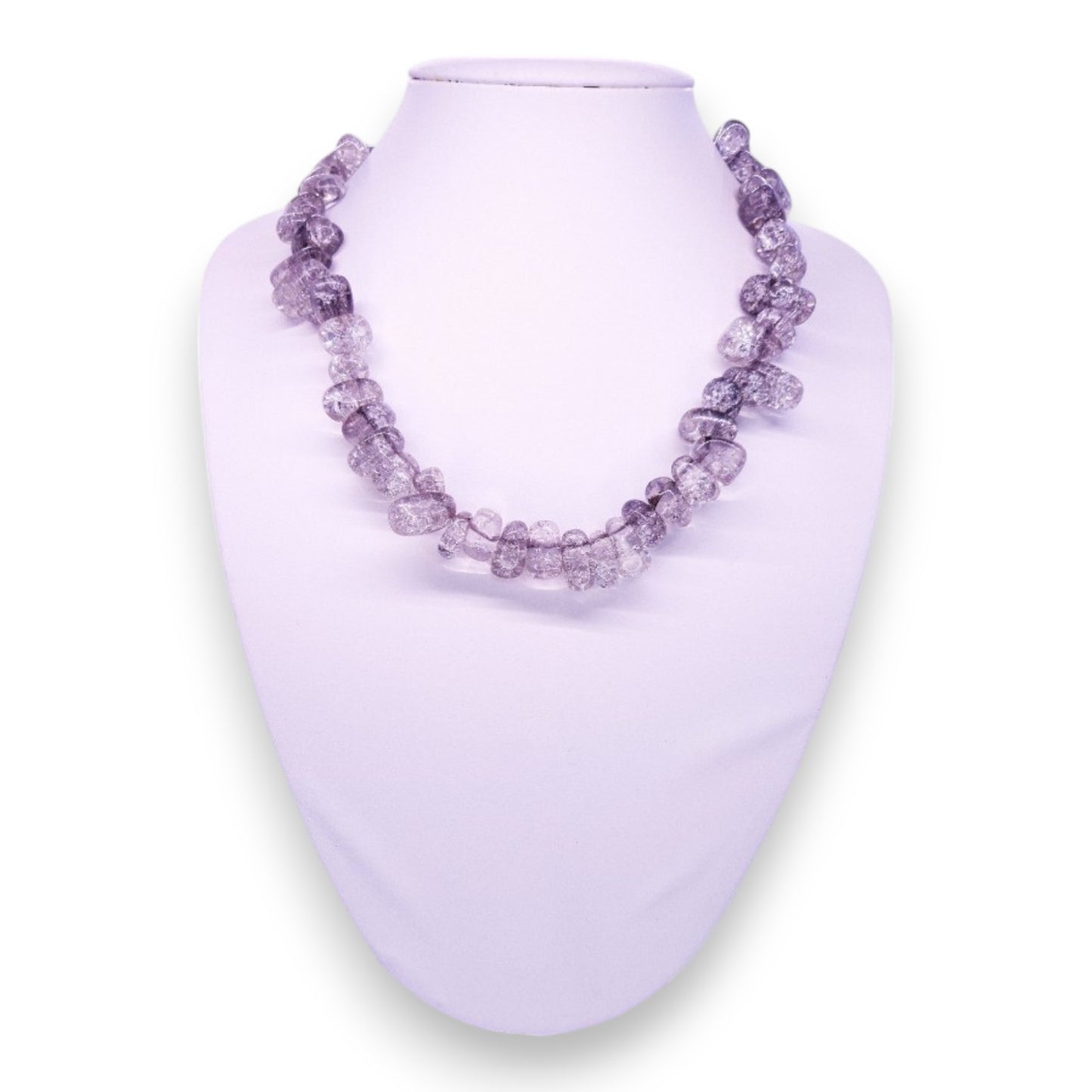 Glass Stones Statement Necklace