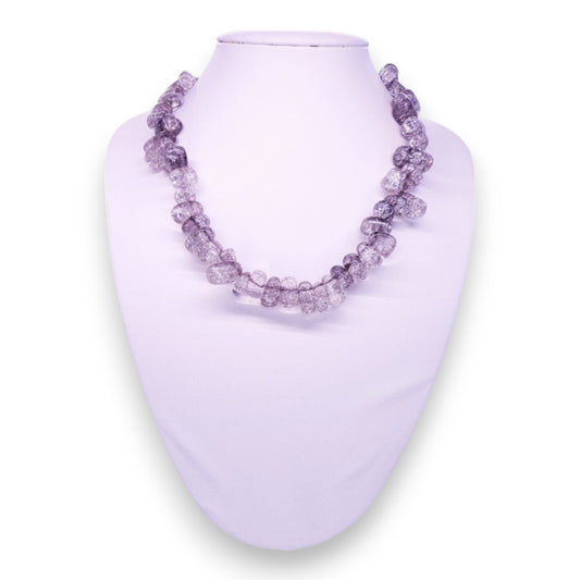 Glass Stones Statement Necklace
