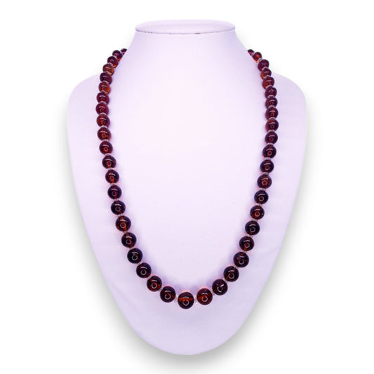 Amber Classic Necklace - Semi-Precious Stone
