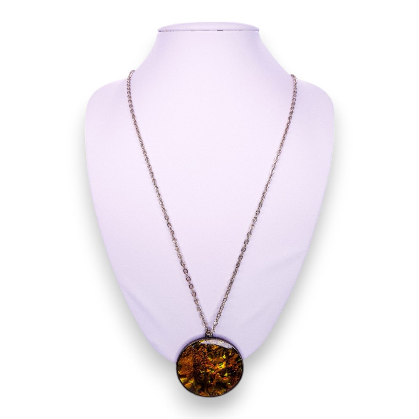 Silver Tone Statement Necklace
