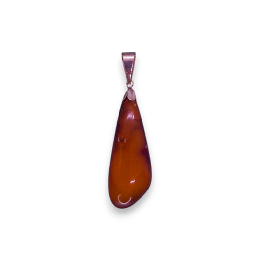9ct Gold Butterscotch Amber Classic Pendant
