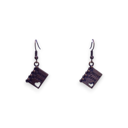 Gold Tone Modern Earrings