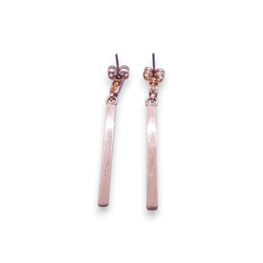 Gold Tone Cubic Zirconia Modern Earrings