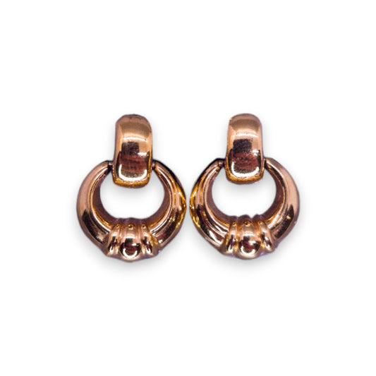 Gold Tone Classic Earrings