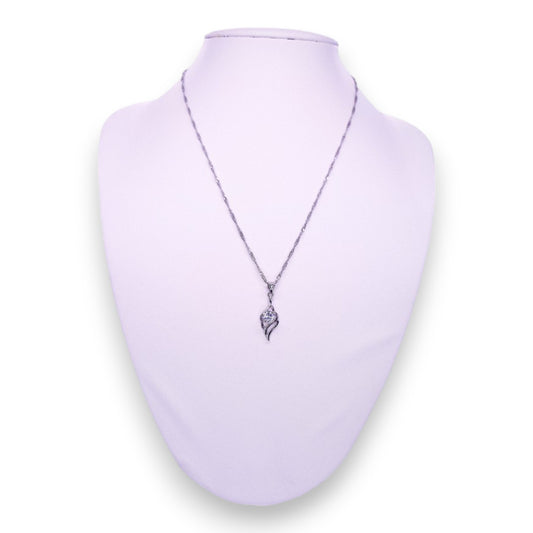 Sterling Silver Clear Cubic Zirconia Classic Necklace