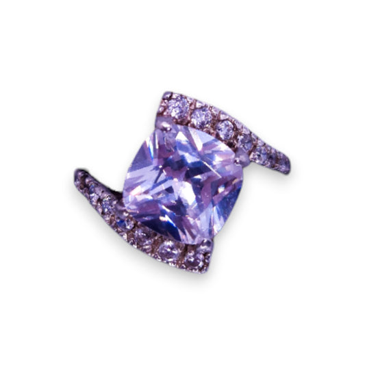 Sterling Silver Clear Cubic Zirconia Classic Ring