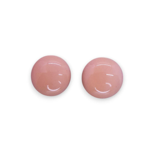 Silver Tone Glass Classic Earrings