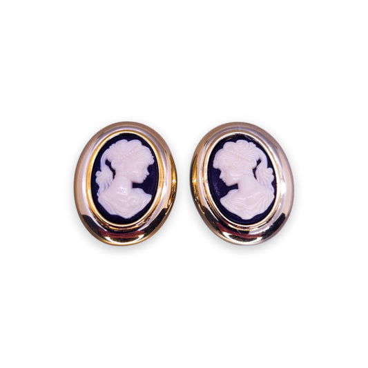 Silver Tone Vintage Earrings