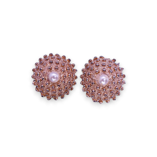 Gold Tone Pearl Vintage Earrings