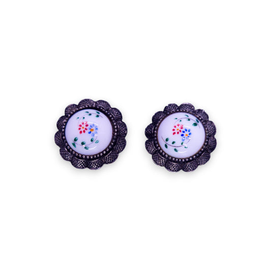 Silver Tone Vintage Earrings