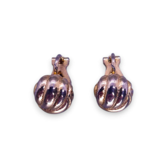 Gold Tone Classic Earrings