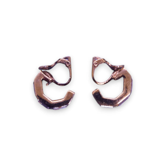 Gold Tone Cubic Zirconia Classic Earrings