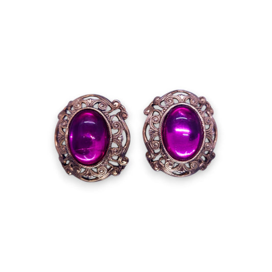 Gold Tone Classic Earrings