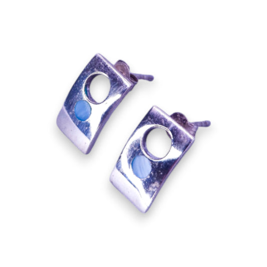 Sterling Silver Mother of Pearl Classic Earrings