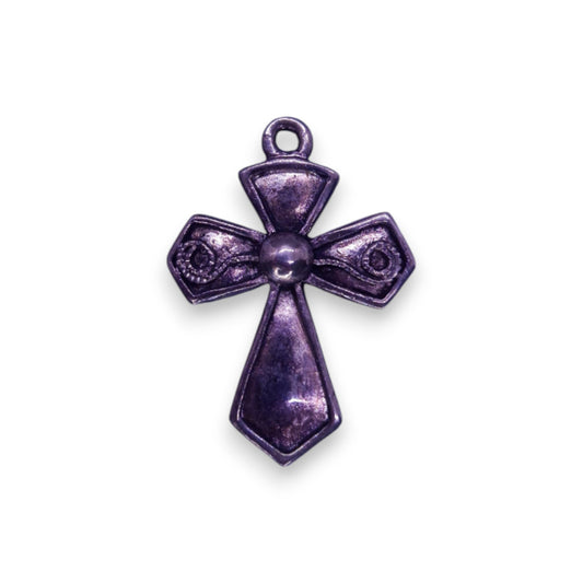 Silver Gothic Cross Pendant