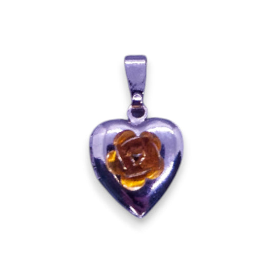 Silver Tone Romantic Locket Pendant