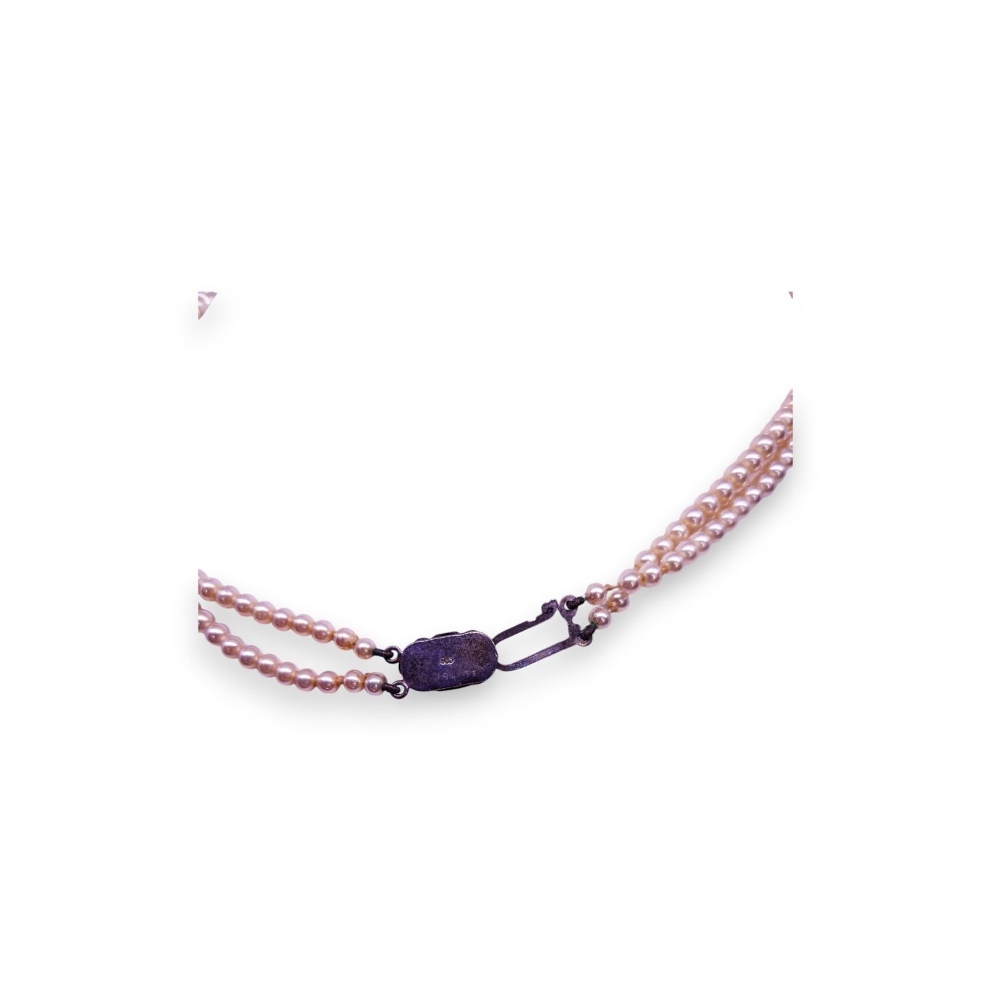 Sterling Silver Pearl Classic Necklace