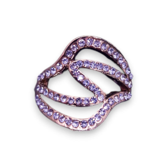 Gold Tone Cubic Zirconia Classic Ring