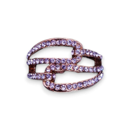 Gold Tone Cubic Zirconia Classic Ring