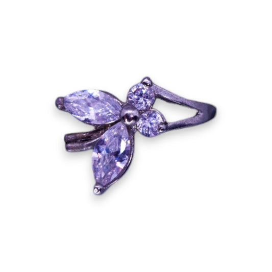Silver Clear Cubic Zirconia Classic Ring
