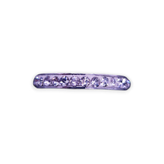 Silver Tone Clear Cubic Zirconia Classic Ring