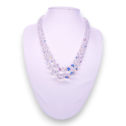 Aurora Borealis Rainbow Crystal Classic Necklace