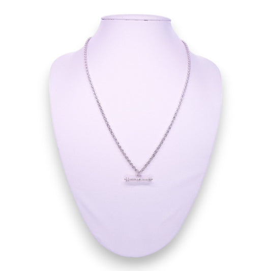 Silver Tone Classic Necklace
