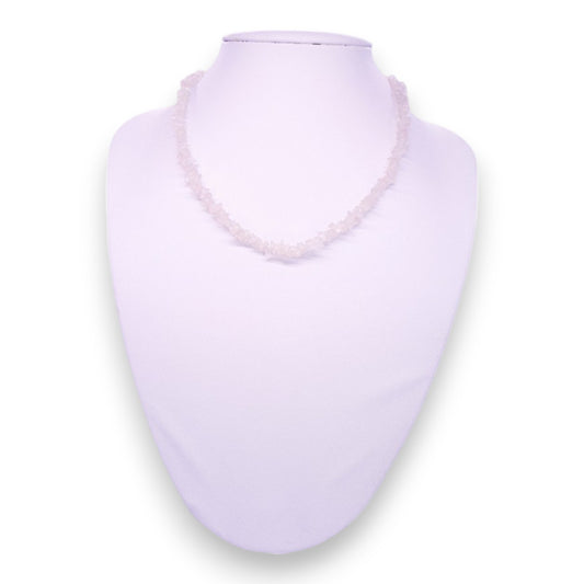 Clear Quartz Classic Necklace - Semi-Precious Stone