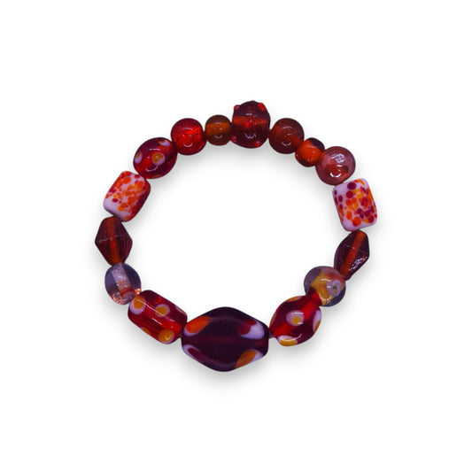 Glass Beads Statement Bracelet